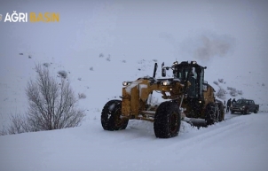 Ağrı’da kar ve tipi hayatı durdurdu: 377 köy yolu kapalı