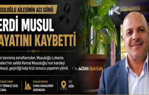 Ağrı’da Ferdi Musul Kalp Krizi Sonucu Vefat Etti