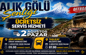 Taşlıçay ​​​​​​​Balık Gölü Şenliği İçin Ücretsiz Servis Müjdesi