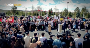 AİÇÜ Kampüsünde Filistin İçin Vicdan Yürüyüşü