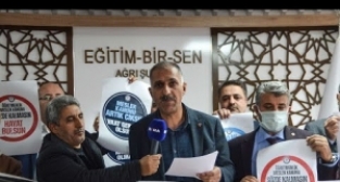 Eğitim Bir Sen Ağrı Şubesinden 'Öğretmenlik Meslek Kanunu' Beklentileri Basın Açıklaması