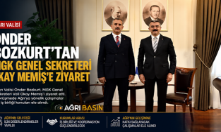 Ağrı Valisi Önder Bozkurt’tan MGK Genel Sekreteri Memiş’e Ziyaret