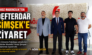 ARKOZ Madencilik'ten Ağrı Defterdarı Şimşek'e Ziyaret