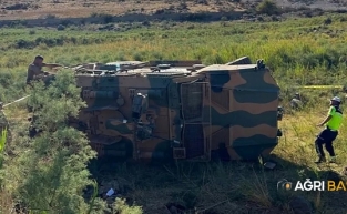 Iğdır’da zırhlı askeri araç devrildi: 1 şehit, 2 yaralı