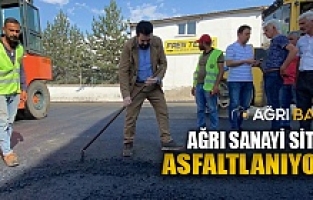 Ağrı Sanayi Sitesinde Asfalt çalışması başladı