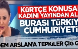 Didem Arslan Yılmaz Kürtçe konuşan kadını yayından aldı