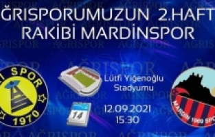 Ağrı 1970 Spor 12 Eylülde Mardin Sporla karşılaşıyor