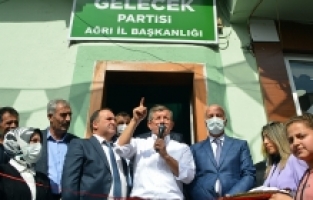 Gelecek Partisi Genel Başkanı Ahmet Davutoğlu Ağrı'da konuştu
