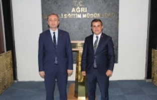 Taşlıçay Kaymakamından Milli Eğitim Müdürü Kökrek'e Ziyaret