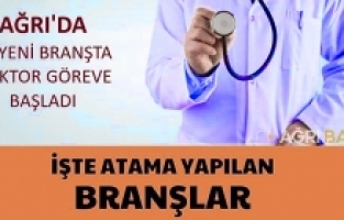 Ağrı Eğitim ve Araştırma Hastanesi’ne 12 Yeni Doktor