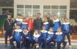 Uluslararası güreş turnuvasında ASP Spor kulübü damga vurdu