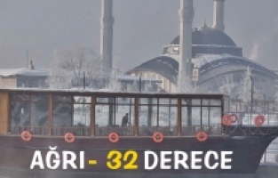 Ağrı'da Termometreler eksi 32 dereceyi gördü