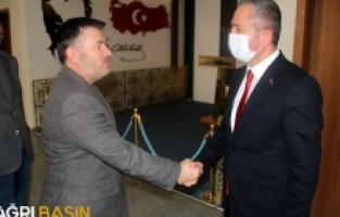 Fatih Başak’tan Ağrı Milli Eğitim Müdürü Hasan Kökrek’e ziyaret