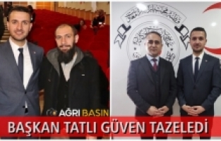 Orhan Tatlı Kızılay Ağrı Şube Başkanı olarak güven tazeledi