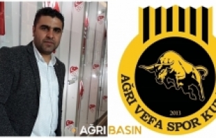 Ağrı Vefaspor kulüp başkanı Yusuf Kalkan'dan teşekkür mesajı