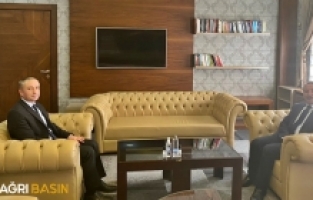 Rektör Karabulut Milli Eğitim Müdürü Kökrek'i ziyaret etti