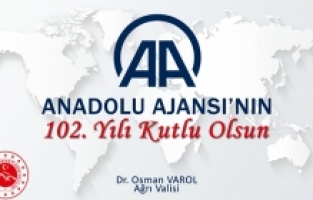 Vali Varol Anadolu Ajansının 102. Kuruluş Yıl Dönümünü Kutladı