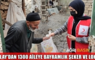 Kızılay Ağrı Şubesinden 1300 aileye Bayramlık Şeker ve Lokum