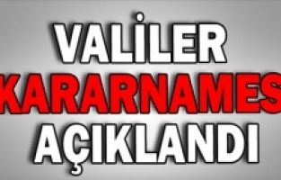 Valiler Kararnamesi ile 9 ilin valisi merkeze çekildi, 10 ilin valisinin yeri değişti