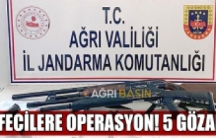 Ağrı'da tefecilik operasyonu! 5 gözaltı