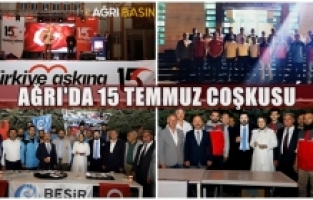 Ağrı'da Coşkulu 15 Temmuz Anma Programı