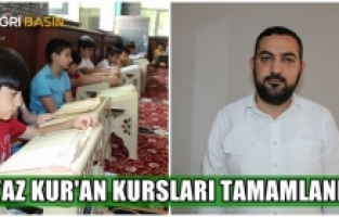 Ağrı İl Müftülüğü Yaz Kur'an Kursları tamamlandı
