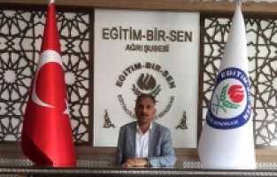 Eğitim Bir Sen Ağrı Şube Başkanı Aslan'dan Yeni Eğitim Öğretim Yılı Açıklaması