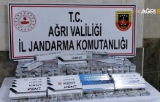 Jandarma'dan Ağrı'da kaçak sigara operasyonu
