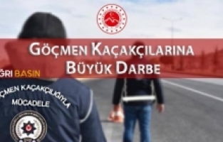 Ağrı'da Göçmen Kaçakçılarına Büyük Darbe! 12 Gözaltı 6 Tutuklama