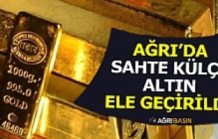 Ağrı'da 1 kilogramlık sahte külçe altın ele geçirildi