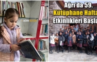 Ağrı’da 59.Kütüphane Haftası Etkinlikleri Kutlanmaya Başladı