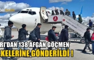 Ağrı'dan 138 Afgan Göçmen İlkelerine Gönderildi