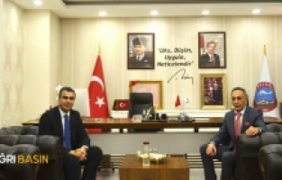 Ağrı Cumhuriyet Başsavcısı Mehdi Can'dan Başkan Metin Karadoğan'a ziyaret