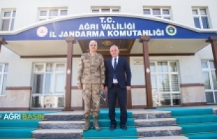 Metin Ofluoğlu’ndan Ağrı İl Jandarma Komutanı Hüsamettin Erol’a Ziyaret