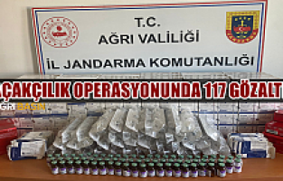 Ağrı'da kaçakçılık operasyonu! 117 gözaltı