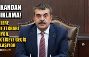 Bakan Tekin Açıkladı: Liselere Sınıf Tekrarı Geliyor