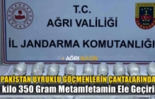 Ağrı'da Göçmenlerin sırt çantasında 20 Kilo Metamfetamin Ele Geçirildi