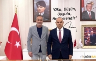 Vali Mustafa Koç’tan, Başkan Metin Karadoğan’a ziyaret