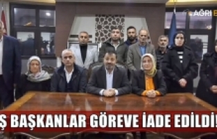 Patnos Belediye Başkanı ve Eş Başkan görevlerine iade edildi