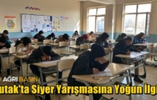 Tutak'ta Liseler Arası Siyer Yarışmasına Yoğun İlgi