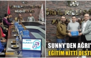 SUNNY Ağrı’da 200 Adet Eğitim Kiti Desteği Sundu