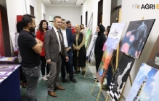 Ağrı'da El Sanatları Sergisi: Gençlik ve Spor İl Müdürlüğü Kurslarından Eserler