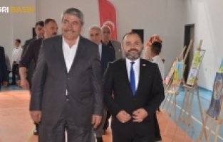 Patnos Aktepe YBO Öğrencilerinin Eserleri Sergilendi