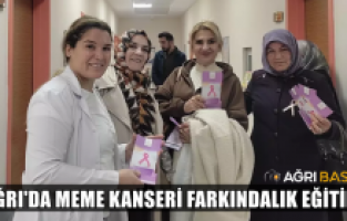 Ağrı'da Kadınlara Meme Kanseri Eğitim ve Erken Teşhis Desteği