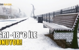 Ağrı'da Dondurucu Soğuklar Devam Ediyor