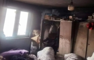 Diyadin'de Ev Yangını