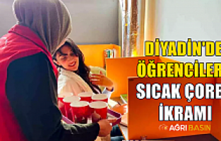Diyadin Gençlik ve Spor İlçe Müdürlüğünden Öğrencilere Sıcak Çorba