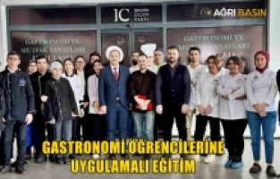 AİÇÜ'de Deneyimli Şeflerden Gastronomi Öğrencilerine Uygulamalı Eğitim