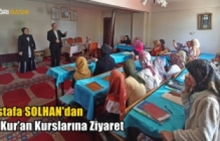 Ağrı İl Müftü Vekili Solhan'dan Yaz Kur’an Kurslarına Ziyaret
