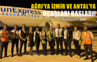 SunExpress Ağrı'dan İzmir ve Antal'ya Uçuşlarına Başladı